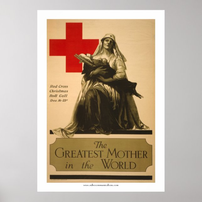 Poster "La plus grande mère du monde" - Croix Rouge (Devant)