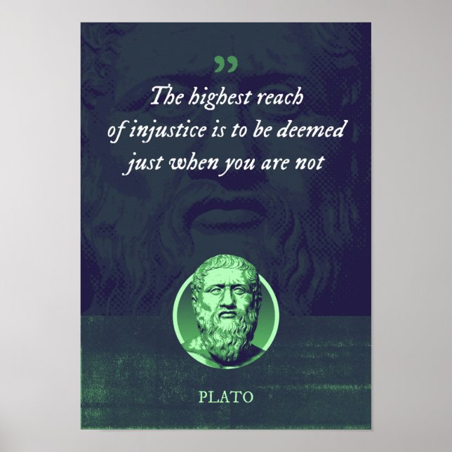 Poster La plus grande portée de l'injustice est à considé (Devant)