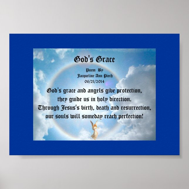 Poster La poésie de grâce de Dieu (Devant)