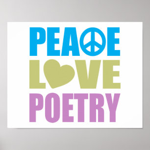 Poster La poésie de l'amour pour la paix