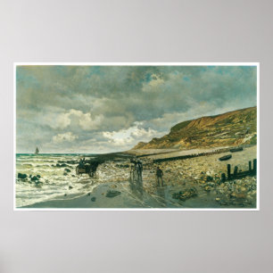 Poster La Pointe de La Heve, Claude Monet 1865