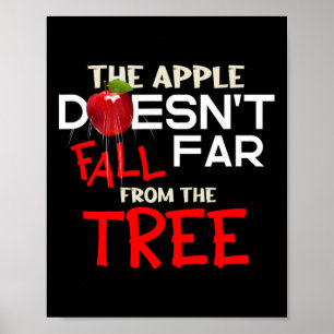Poster La pomme ne tombe pas loin de l'arbre Apple Pic