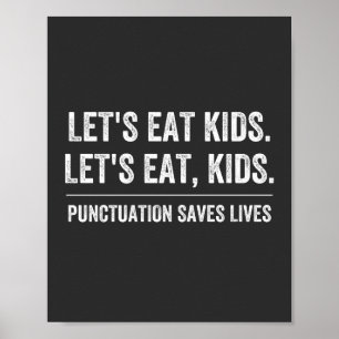 Poster La ponctuation sauve des vies