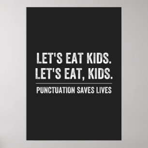 Poster La ponctuation sauve des vies