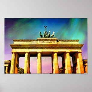 Poster La Porte de Berlin de Brandenberg