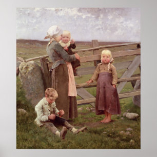Poster La porte de Dalby, Skane, 1884