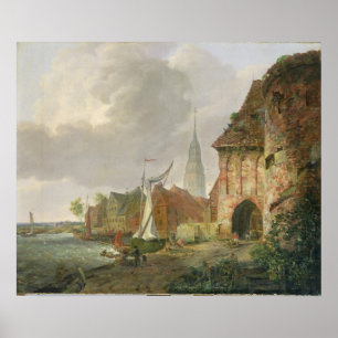 Poster La porte de mars en Buxtehude, 1830