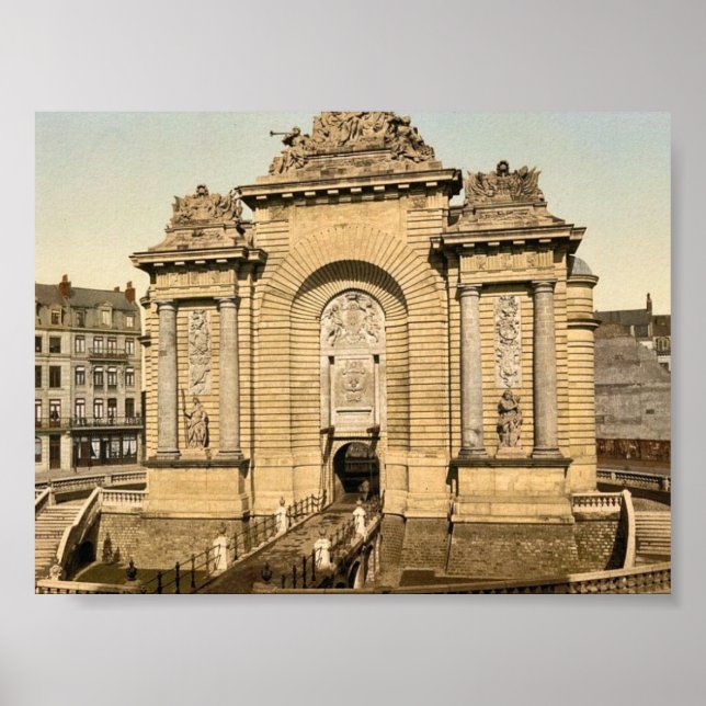 Poster La Porte de Paris, Lille, France classique Photoch (Devant)