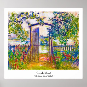 Poster La porte des jardins à Vetheuil Claude Monet