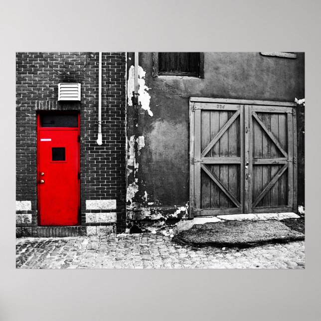 Poster La porte rouge (Devant)