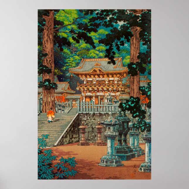 Poster La porte Yomei au sanctuaire Nikko par Tsuchiya Ko (Devant)