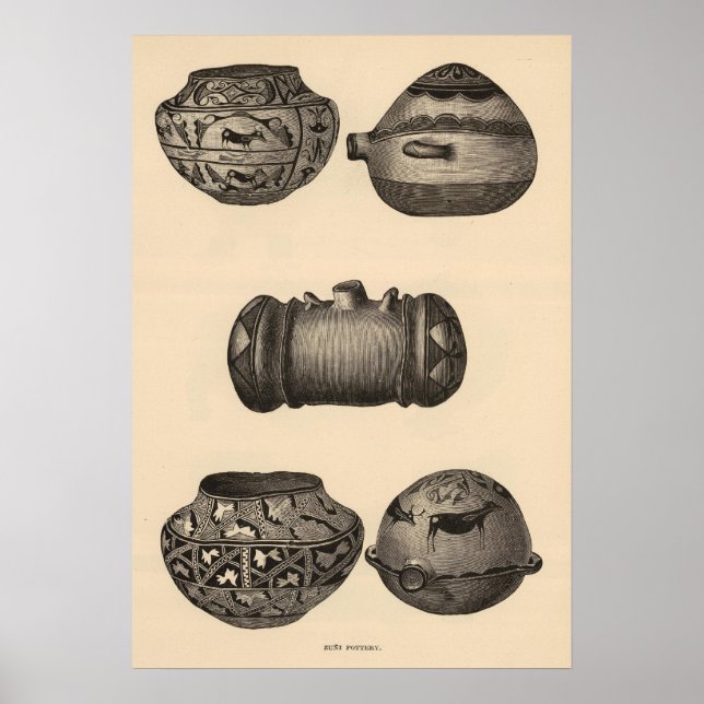 Poster La poterie de Zuni (Devant)