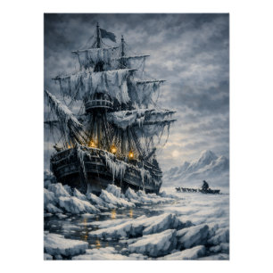 Poster La poursuite arctique de Frankenstein par BurnsInH