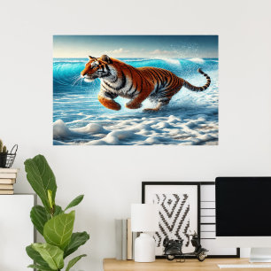 Poster La poursuite sauvage de l'océan par Tiger