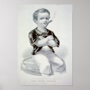 Poster La première fumée - 1870