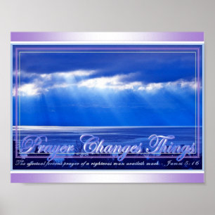 Poster La prière change les choses
