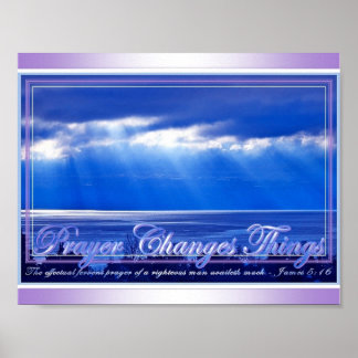Poster La prière change les choses