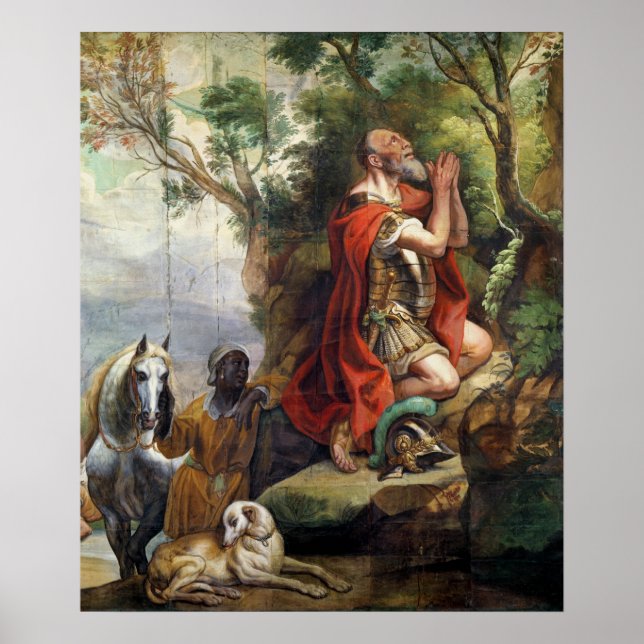 Poster La prière de Gédéon, dessin pour une tapisserie (Devant)