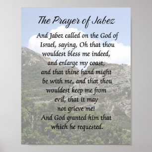 Poster La prière de Jabez