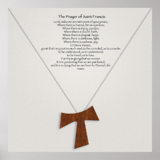 Poster La prière de saint François