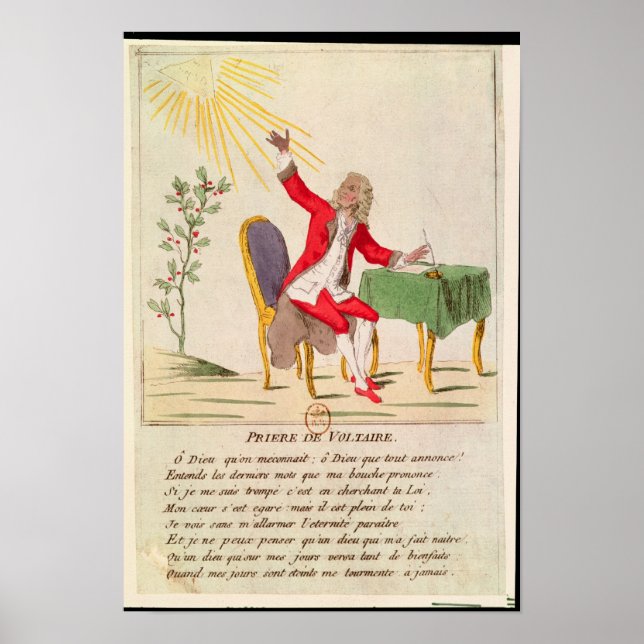 Poster La prière de Voltaire (Devant)