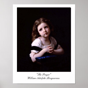 Poster La prière de Willliam-Adolphe Bouguereau