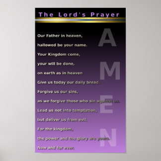 Poster La prière du Seigneur