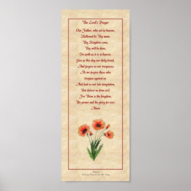 Poster La prière du Seigneur (Devant)