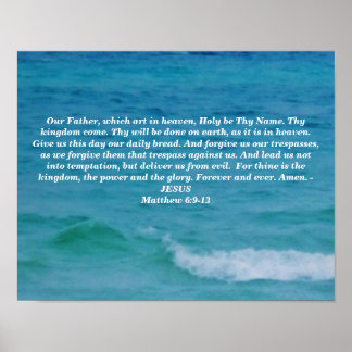 POSTER LA PRIÈRE DU SEIGNEUR