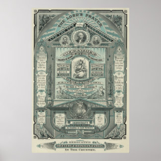 Poster La prière du Seigneur et les dix commandements [18