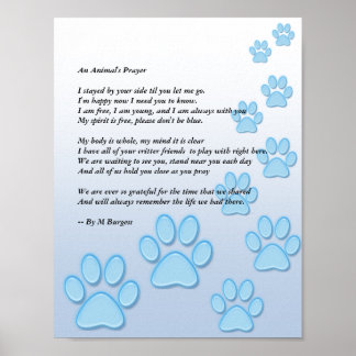 Poster La prière d'un animal -