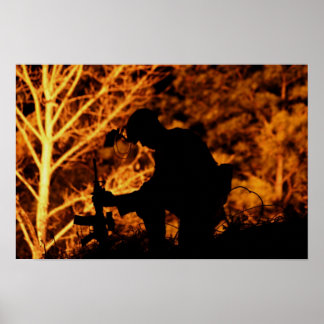 Poster La prière d'un soldat