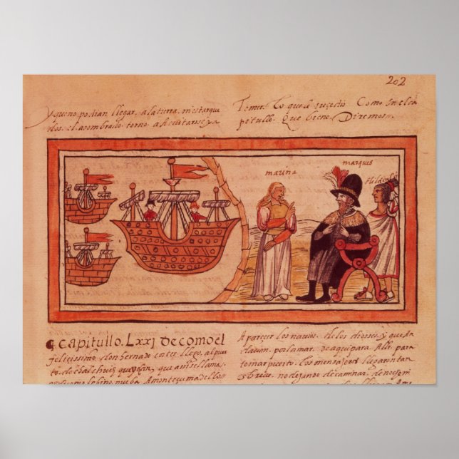 Poster La princesse indienne Malinche ou Dona Marina (Devant)
