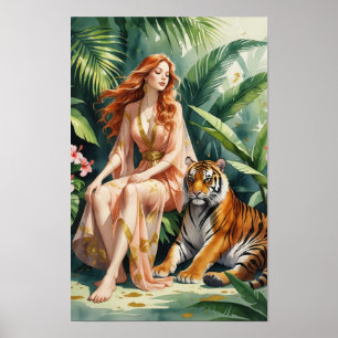 Poster La Princesse Roux et son Tigre