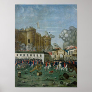 Poster La prison de bastille, le 14 juillet 1789