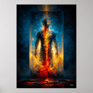Poster La Prison de Lumière – Expressionnisme Monumental