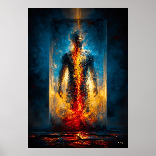 Poster La Prison de Lumière – Expressionnisme Monumental (Devant)