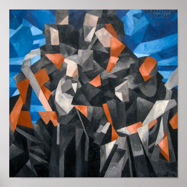Poster La Procession, Séville | Francis Picabia | (Devant)