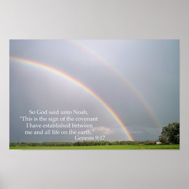 Poster La promesse de Dieu à Noé dans l'arc-en-ciel (Devant)