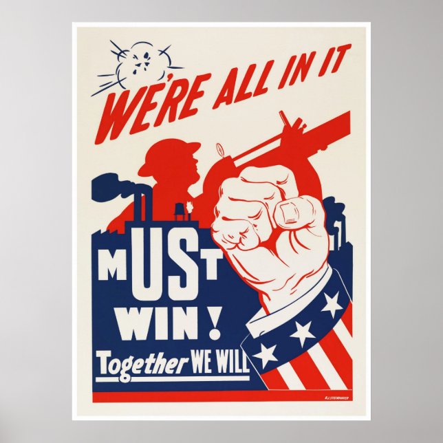 Poster La propagande américaine pendant la Seconde Guerre (Devant)