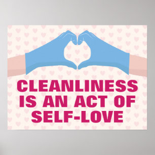 Poster La propreté est un acte d'amour de soi