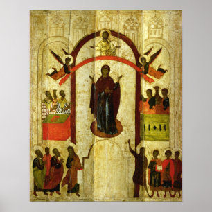 Poster La protection de l'icône de Russe de Theotokos