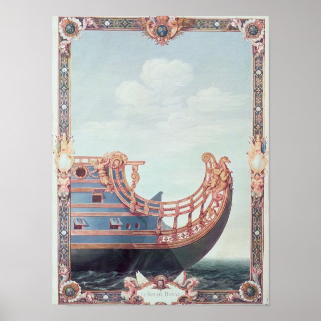 Poster La proue de "Le Soleil Royal" (Devant)