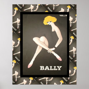 Poster La publicité française vintage, chaussures Bally