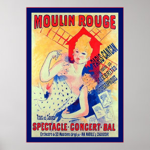 Poster La publicité française vintage de ~ de cancan de
