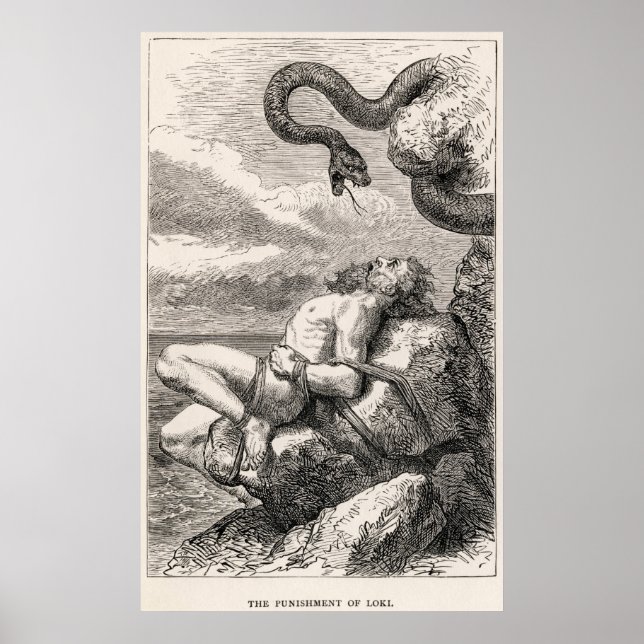 Poster La punition de Loki par Louis Huard (Devant)