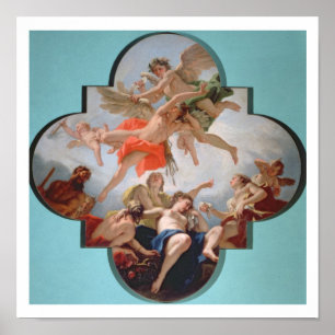 Poster La punition du cupidon (huile sur la toile)