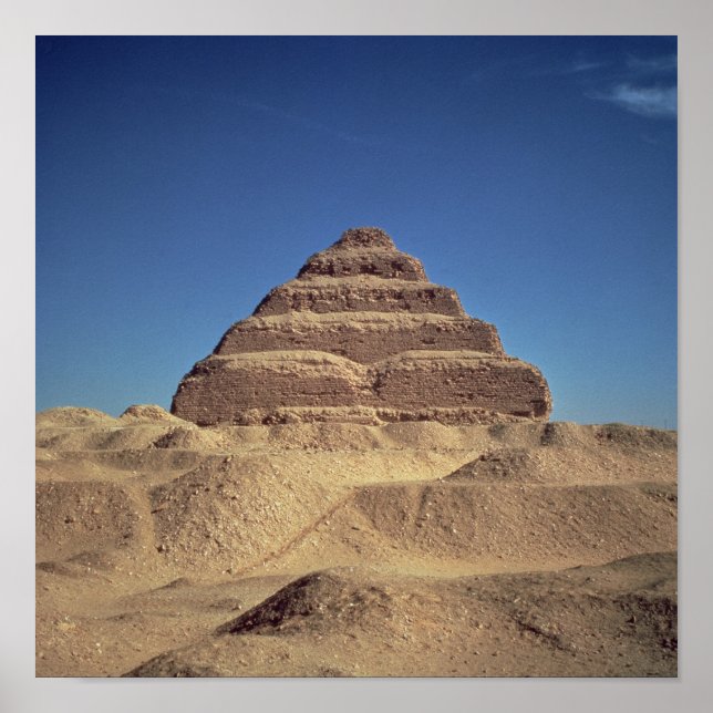 Poster La pyramide des pas du roi Djoser, c.2630-2611 ava (Devant)