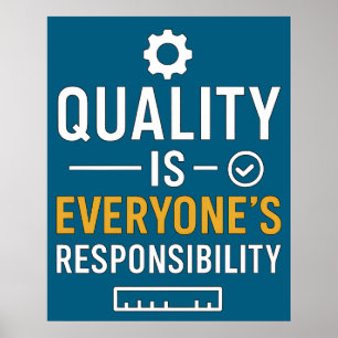 Poster La qualité est la responsabilité de chacun Citatio