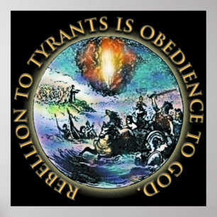 Poster La rébellion aux tyrans est obéissance à Dieu = ÉN